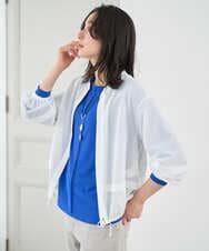 PZKGE49180 GEORGES RECH(ジョルジュ・レッシュ) リネンライクジャージーブラウソー ネイビー