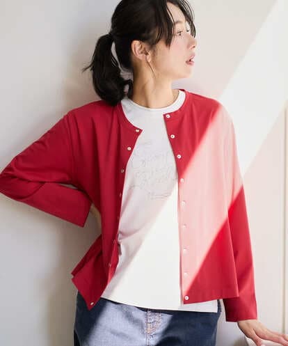 PZKGE50250 GEORGES RECH ジャージースナップカーディガン