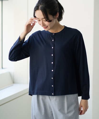 PZKGE50250 GEORGES RECH ジャージースナップカーディガン