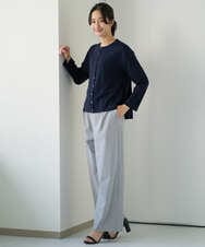 PZKGE50250 GEORGES RECH(ジョルジュ・レッシュ) ジャージースナップカーディガン ネイビー