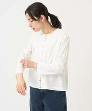 PZKGE50250 GEORGES RECH(ジョルジュ・レッシュ) ジャージースナップカーディガン ネイビー