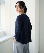 PZKGE50250 GEORGES RECH(ジョルジュ・レッシュ) ジャージースナップカーディガン ネイビー