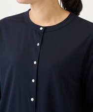 PZKGE50250 GEORGES RECH(ジョルジュ・レッシュ) ジャージースナップカーディガン ネイビー