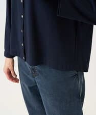 PZKGE50250 GEORGES RECH(ジョルジュ・レッシュ) ジャージースナップカーディガン ネイビー