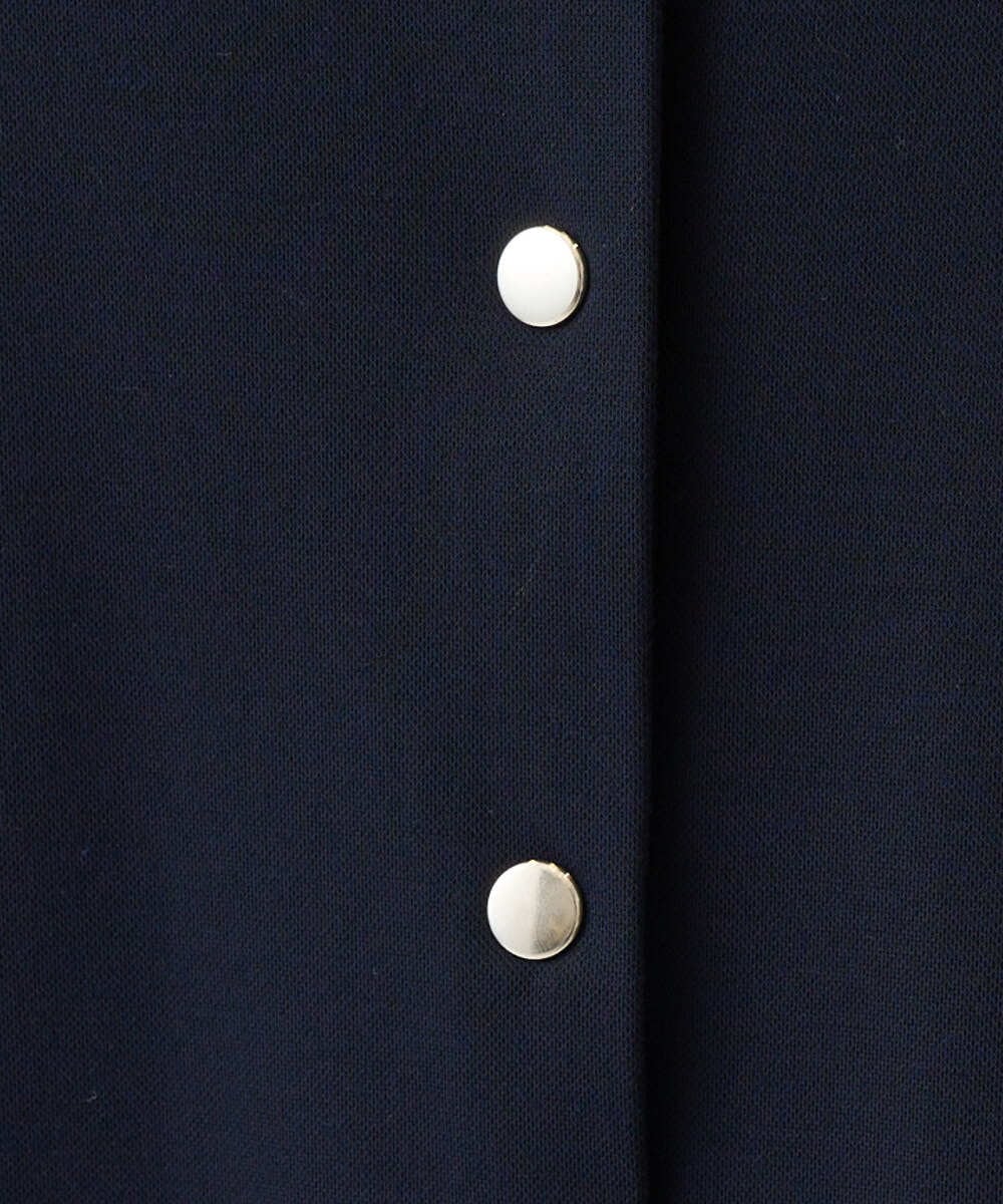 PZKGE50250 GEORGES RECH(ジョルジュ・レッシュ) ジャージースナップカーディガン ネイビー