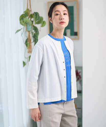 PZKGE50250 GEORGES RECH ジャージースナップカーディガン