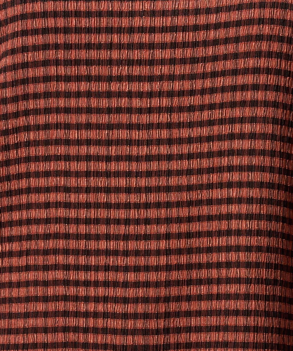 PZKGF28170 GEORGES RECH(ジョルジュ・レッシュ) ギンガムチェックジャージーカットソー ブラック