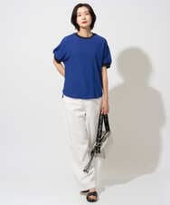 PZKGF28170 GEORGES RECH(ジョルジュ・レッシュ) ギンガムチェックジャージーカットソー ブラック