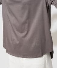 PZKGF29180 GEORGES RECH(ジョルジュ・レッシュ) タックフリルボトルネック5分袖カットソー ベージュ