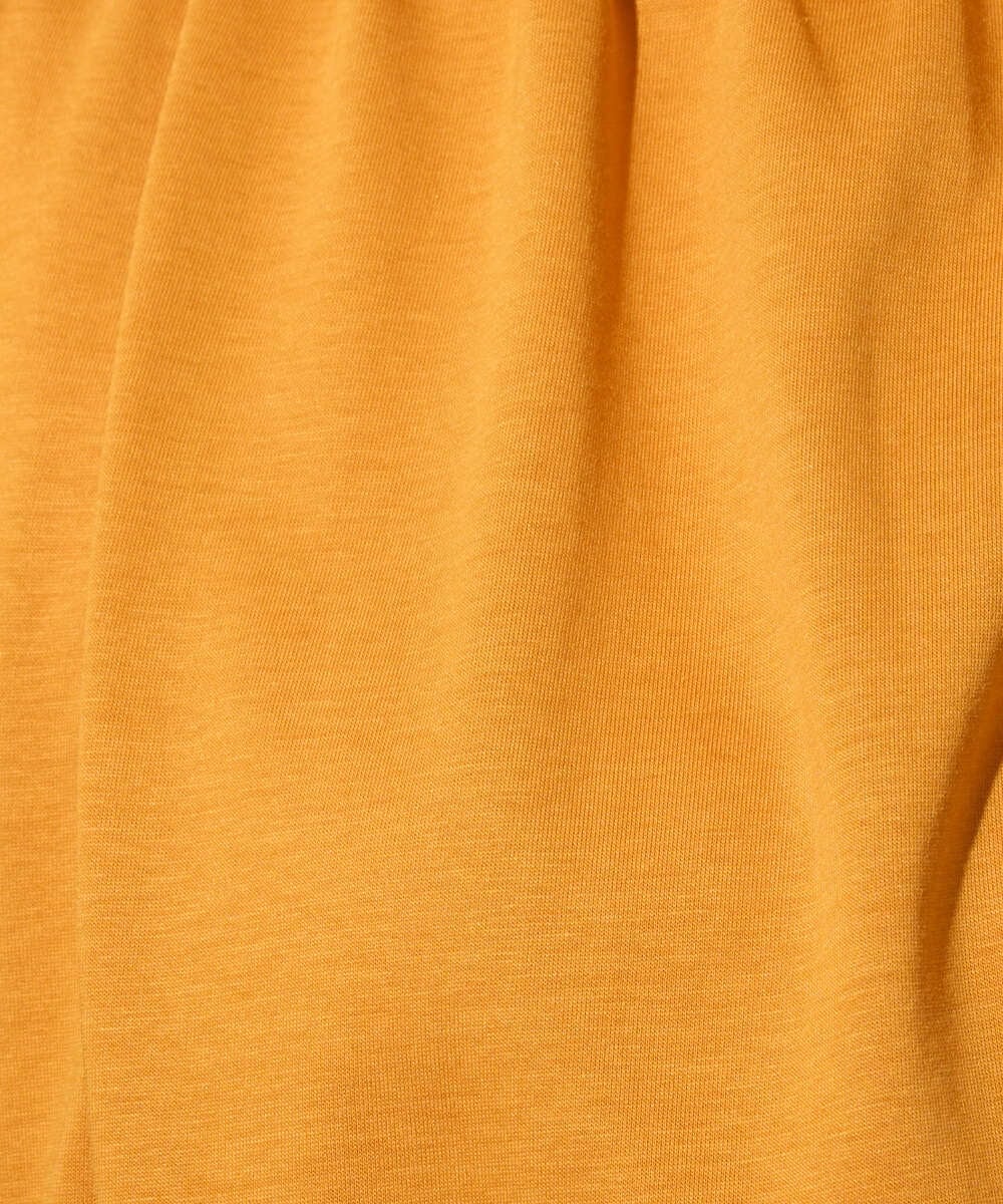 PZKGF29180 GEORGES RECH(ジョルジュ・レッシュ) タックフリルボトルネック5分袖カットソー ベージュ