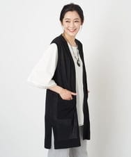 PZKGS07230 GEORGES RECH(ジョルジュ・レッシュ) スイビ刺繍フレアスリーブチュニックカットソー ベージュ