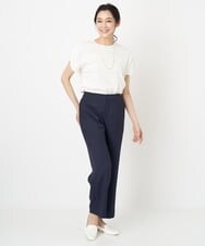 PZKGS11150 GEORGES RECH(ジョルジュ・レッシュ)  [日本製]ジャガードボーダーカットソー グリーン