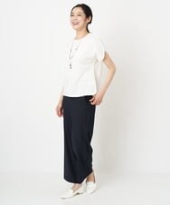PZKGS11150 GEORGES RECH(ジョルジュ・レッシュ)  [日本製]ジャガードボーダーカットソー グリーン
