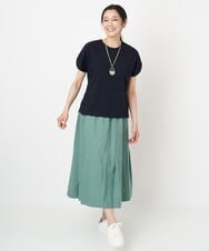 PZKGS11150 GEORGES RECH(ジョルジュ・レッシュ)  [日本製]ジャガードボーダーカットソー グリーン