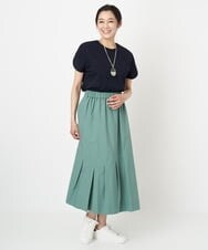 PZKGS11150 GEORGES RECH(ジョルジュ・レッシュ)  [日本製]ジャガードボーダーカットソー グリーン