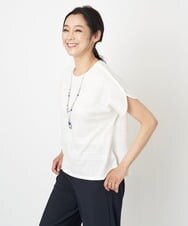 PZKGS11150 GEORGES RECH(ジョルジュ・レッシュ)  [日本製]ジャガードボーダーカットソー グリーン
