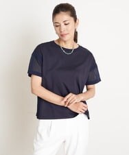 PZKGS26170 GEORGES RECH(ジョルジュ・レッシュ) コットンスムースジャージーカットソー ネイビー