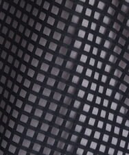 PZKGS32230 GEORGES RECH(ジョルジュ・レッシュ)  [セットアップ対応]シアーチェックチュールジャージーカットソー ブラック