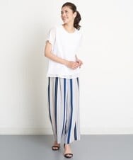 PZKGS32230 GEORGES RECH(ジョルジュ・レッシュ)  [セットアップ対応]シアーチェックチュールジャージーカットソー ブラック