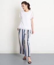 PZKGS32230 GEORGES RECH(ジョルジュ・レッシュ)  [セットアップ対応]シアーチェックチュールジャージーカットソー ブラック