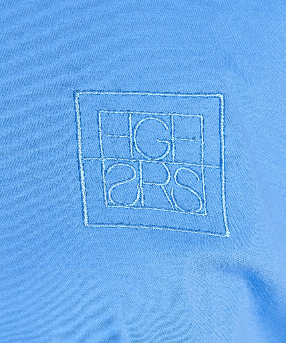 PZKGS33130 GEORGES RECH(ジョルジュ・レッシュ) [接触冷感]ドライコットンロゴ刺繍カットソー ライトブルー