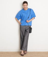 PZKGS33130 GEORGES RECH(ジョルジュ・レッシュ) [接触冷感]ドライコットンロゴ刺繍カットソー ライトブルー