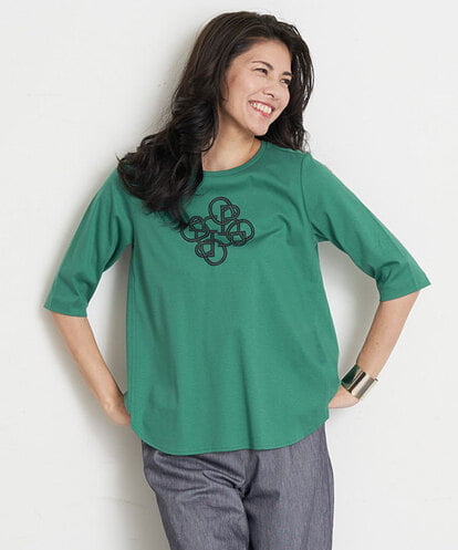 PZKGT47150 GEORGES RECH コットンスムースロゴTシャツ