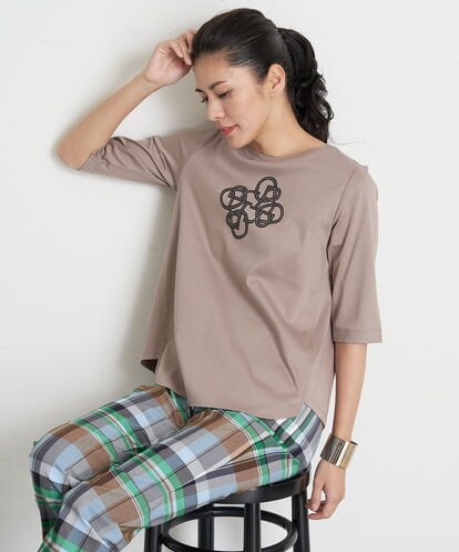 PZKGT47150 GEORGES RECH コットンスムースロゴTシャツ