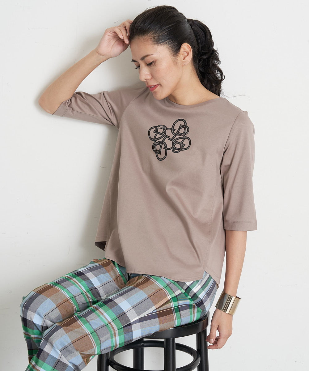 PZKGT47150 GEORGES RECH コットンスムースロゴTシャツ