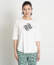 PZKGT47150 GEORGES RECH(ジョルジュ・レッシュ) コットンスムースロゴTシャツ ホワイト