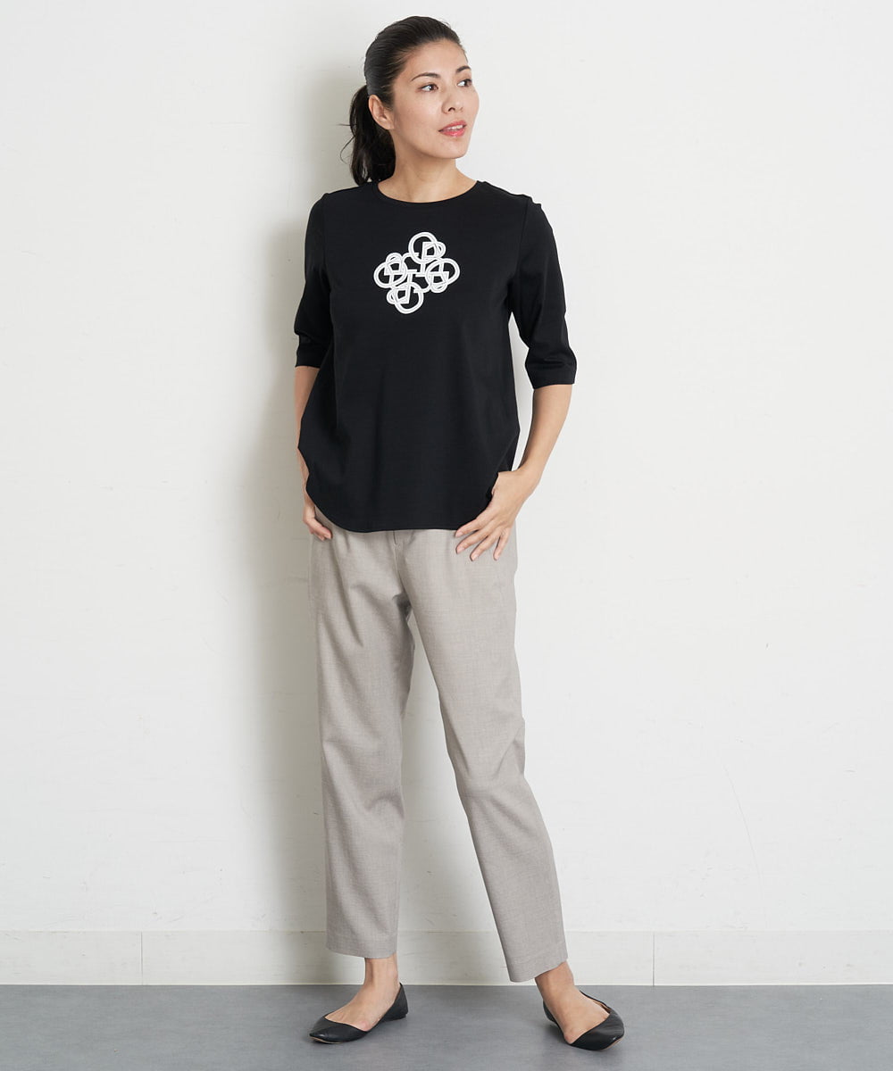 PZKGT47150 GEORGES RECH(ジョルジュ・レッシュ) コットンスムースロゴTシャツ ホワイト