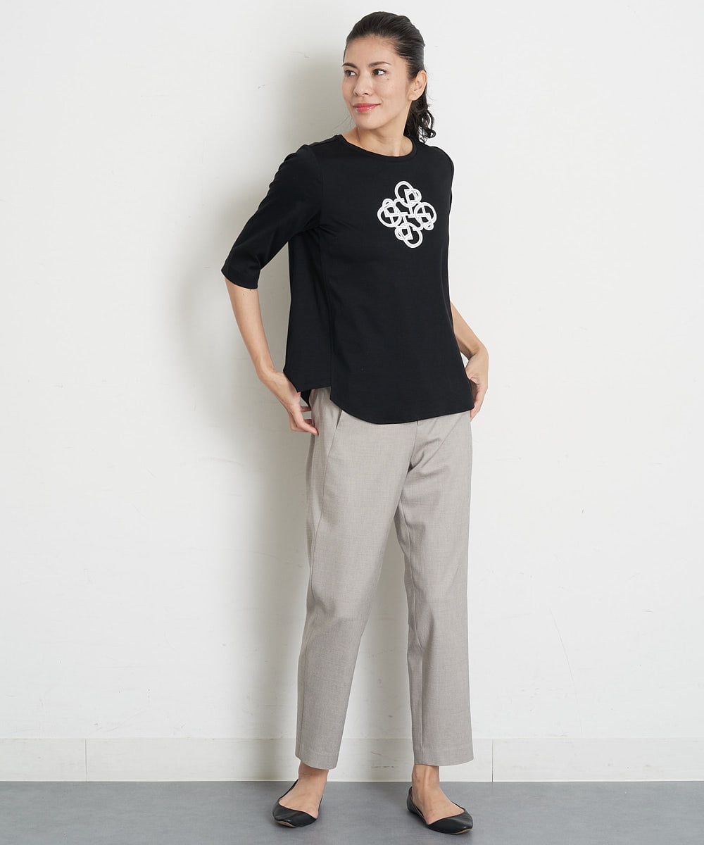 PZKGT47150 GEORGES RECH(ジョルジュ・レッシュ) コットンスムースロゴTシャツ ホワイト