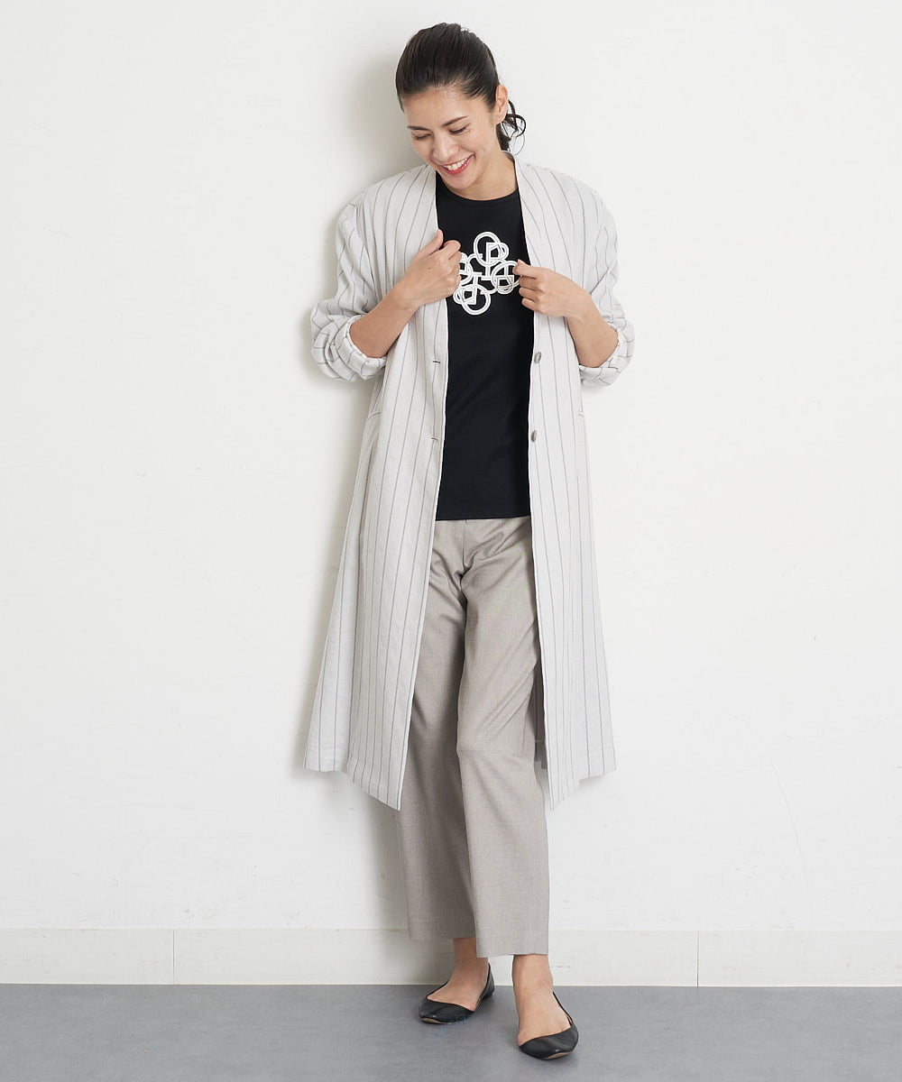 PZKGT47150 GEORGES RECH(ジョルジュ・レッシュ) コットンスムースロゴTシャツ ホワイト