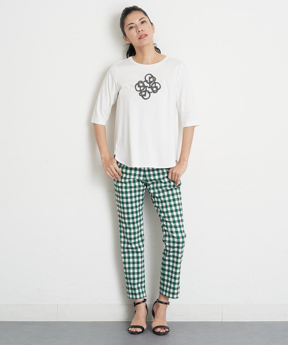 PZKGT47150 GEORGES RECH(ジョルジュ・レッシュ) コットンスムースロゴTシャツ ホワイト
