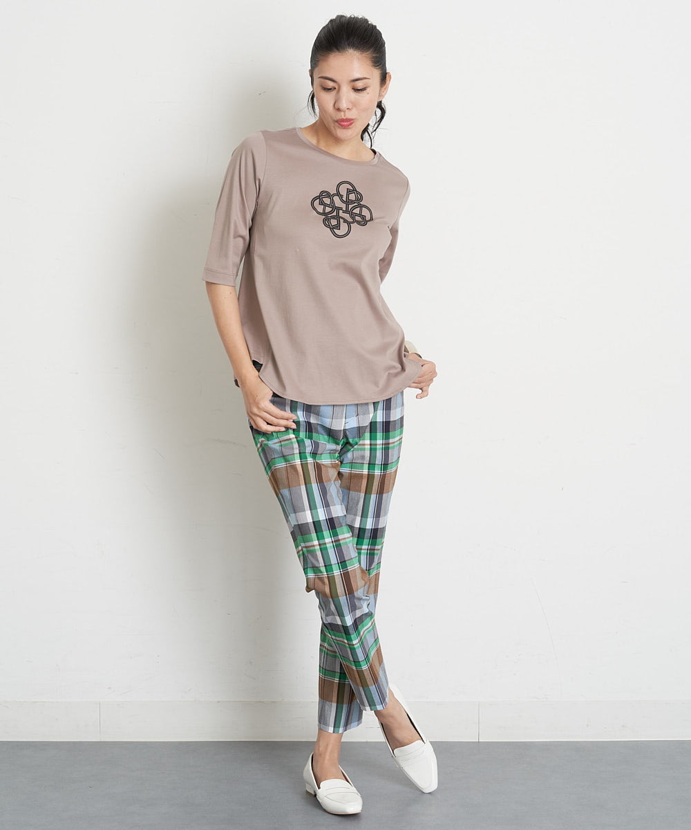 PZKGT47150 GEORGES RECH(ジョルジュ・レッシュ) コットンスムースロゴTシャツ ホワイト