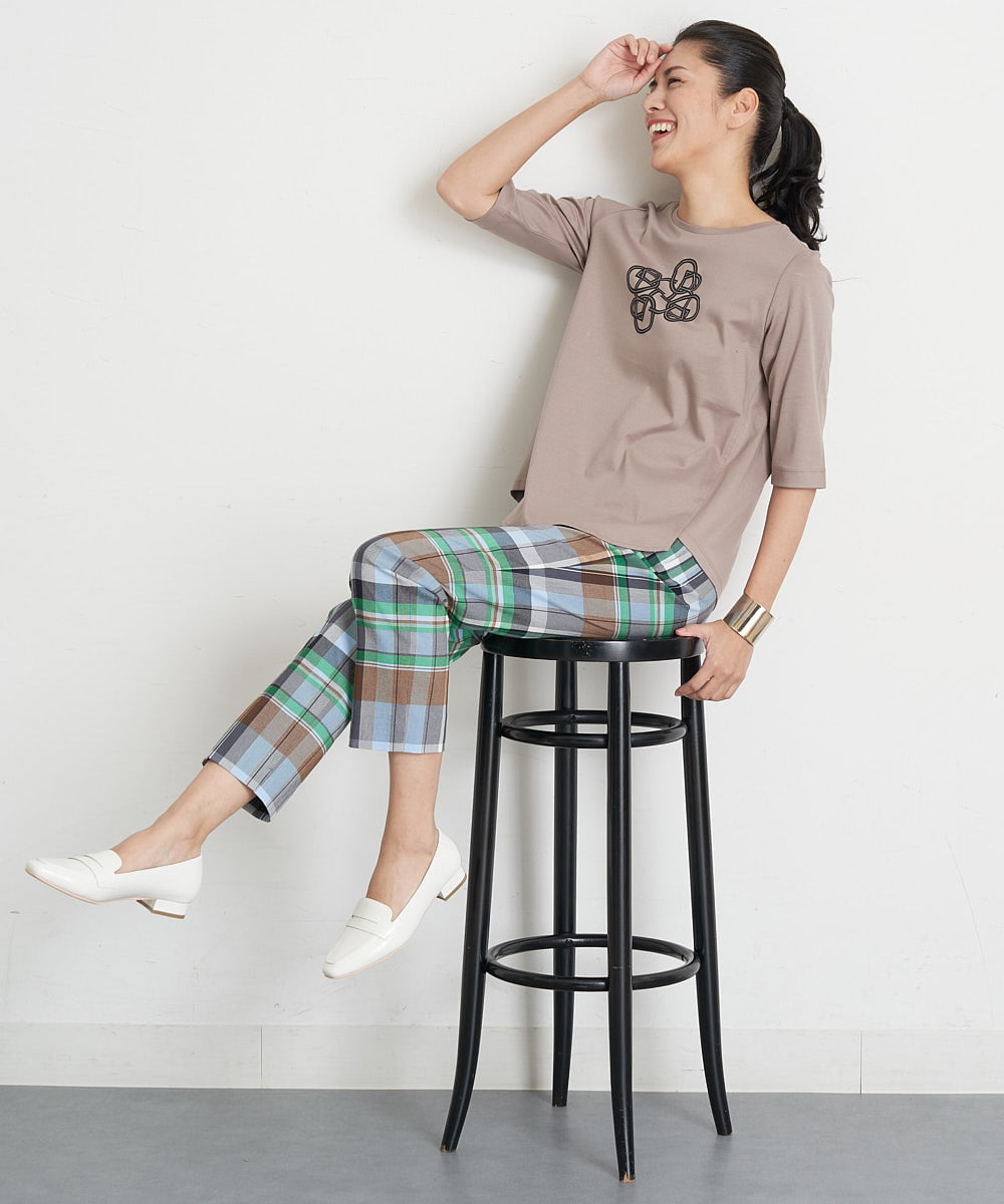 PZKGT47150 GEORGES RECH(ジョルジュ・レッシュ) コットンスムースロゴTシャツ ホワイト