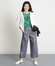 PZKGT47150 GEORGES RECH(ジョルジュ・レッシュ) コットンスムースロゴTシャツ ホワイト