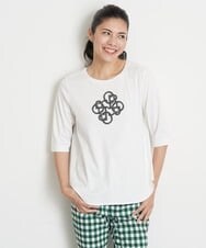 PZKGT47150 GEORGES RECH(ジョルジュ・レッシュ) コットンスムースロゴTシャツ ホワイト