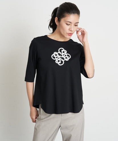PZKGT47150 GEORGES RECH コットンスムースロゴTシャツ