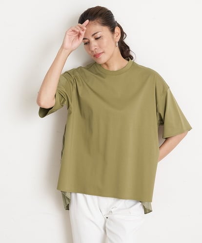 PZKGU45190 GEORGES RECH バックプリーツジャージーカットソー