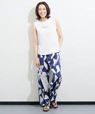 PZKGX43089 GEORGES RECH(ジョルジュ・レッシュ) [接触冷感]ドライコットンロゴタンクトップ ブラック