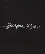 PZKGX43089 GEORGES RECH(ジョルジュ・レッシュ) [接触冷感]ドライコットンロゴタンクトップ ブラック