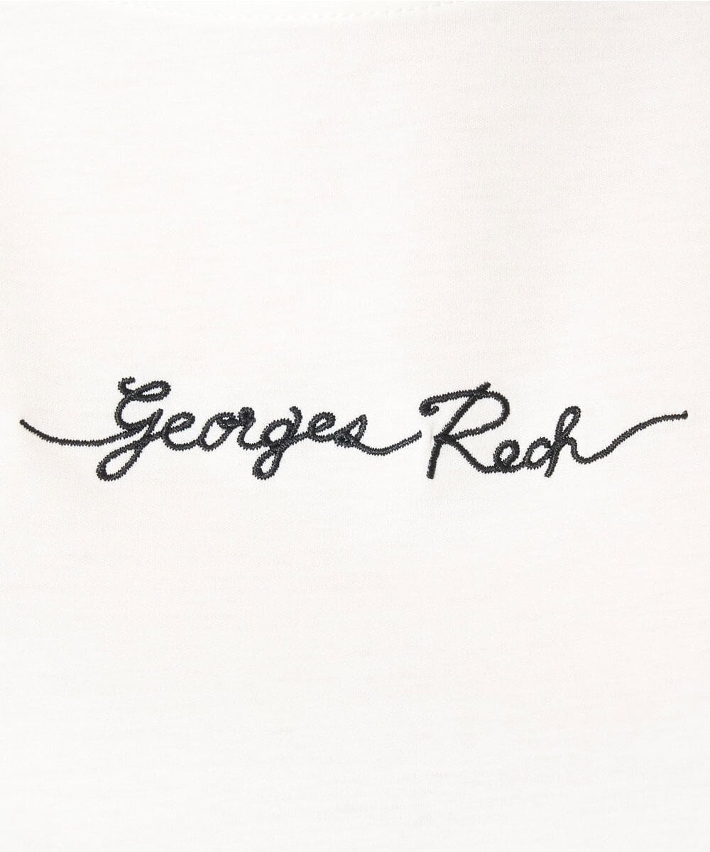 PZKGX43089 GEORGES RECH(ジョルジュ・レッシュ) [接触冷感]ドライコットンロゴタンクトップ ブラック