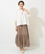 PZKGX44190 GEORGES RECH(ジョルジュ・レッシュ) サッカージャージーサイドプリーツカットソー ネイビー