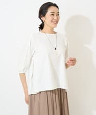 PZKGX44190 GEORGES RECH(ジョルジュ・レッシュ) サッカージャージーサイドプリーツカットソー ネイビー