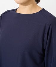 PZKGX44190 GEORGES RECH(ジョルジュ・レッシュ) サッカージャージーサイドプリーツカットソー ネイビー