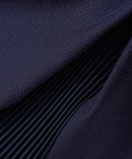 PZKGX44190 GEORGES RECH(ジョルジュ・レッシュ) サッカージャージーサイドプリーツカットソー ネイビー