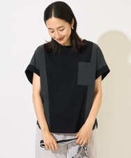 PZKHB05250 GEORGES RECH(ジョルジュ・レッシュ) [撥水加工]ドルマンスリーブジャージーコンビカットソー ダークグレー