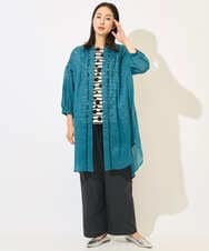 PZKHB08210 GEORGES RECH(ジョルジュ・レッシュ)  [日本製]ドットボーダーカットソー ネイビー系