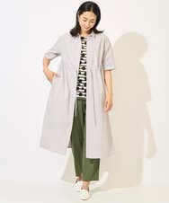 PZKHB08210 GEORGES RECH(ジョルジュ・レッシュ)  [日本製]ドットボーダーカットソー ネイビー系